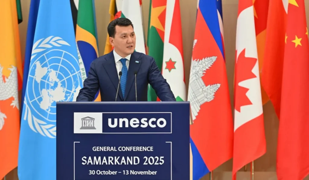 Қарин ЮНЕСКО Бас конференциясында президенттің жаңа бастамалары туралы баяндады