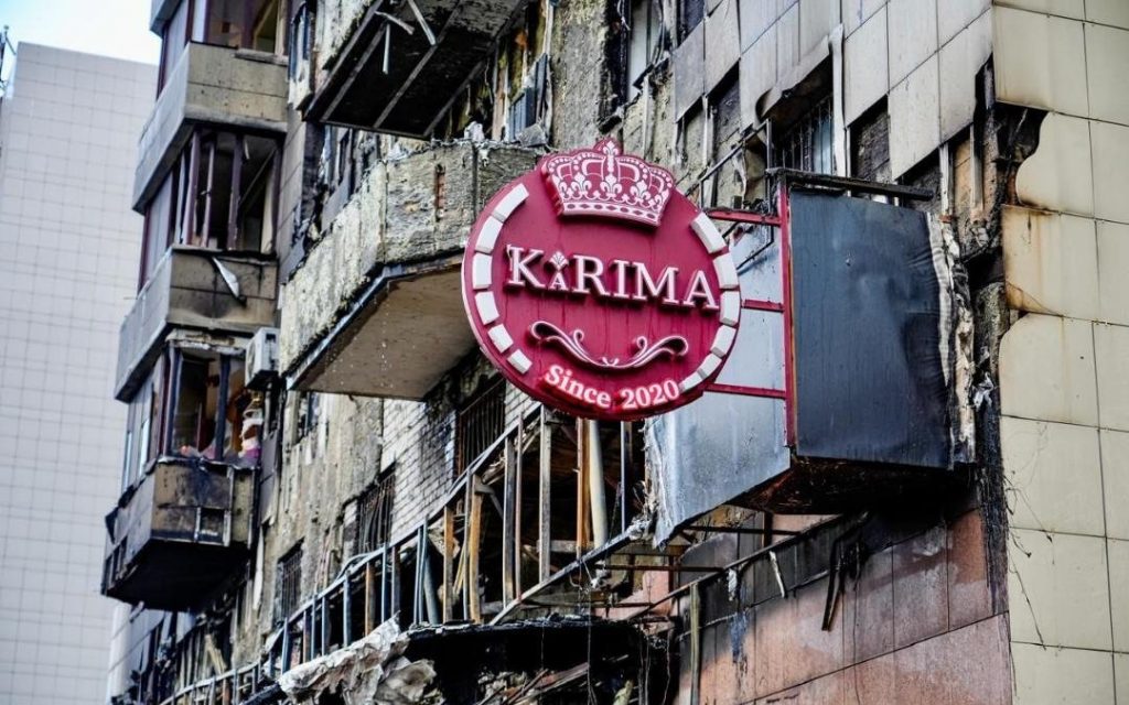 Астанада кафе өртеніп, 8 пәтер тұрғындары зардап шекті