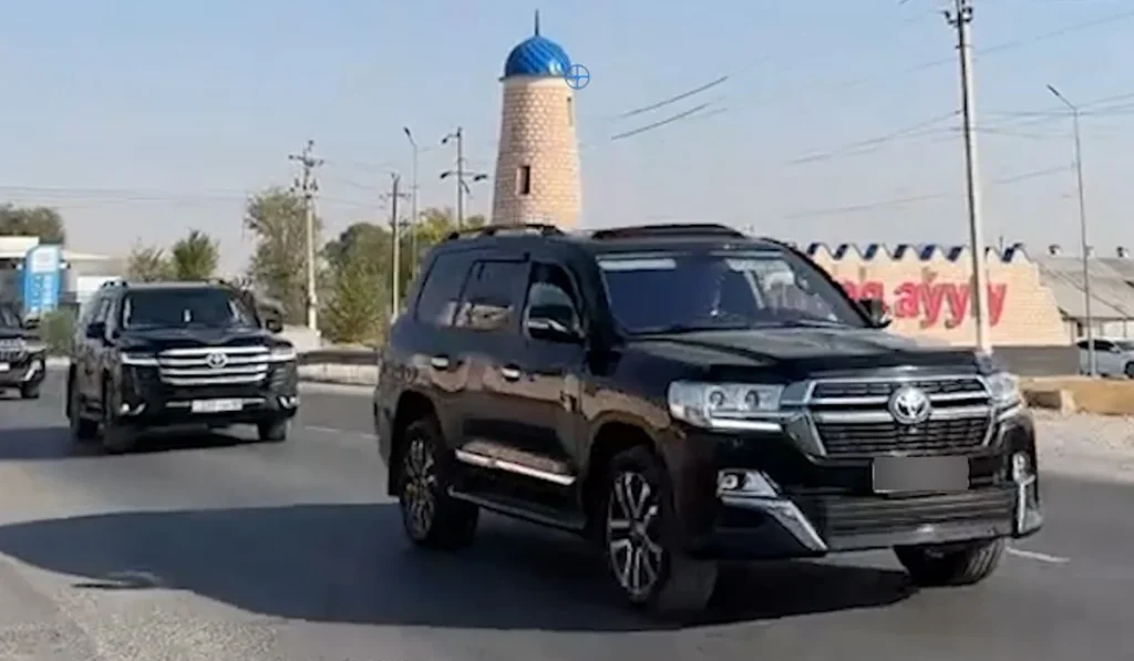 Түркістан облысында тағы бір кортеждің видеосы тарады