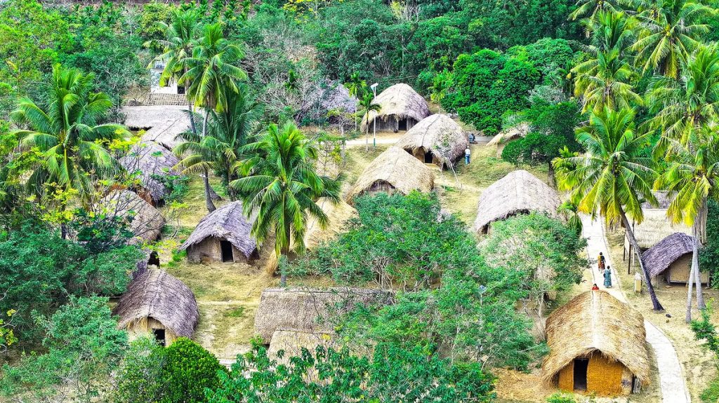 Традиционные дома-лодки деревни Байча. Фото: VCG