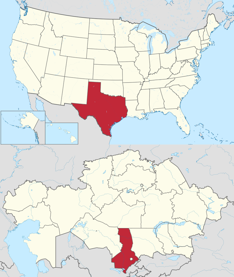 Техас и Шымкент