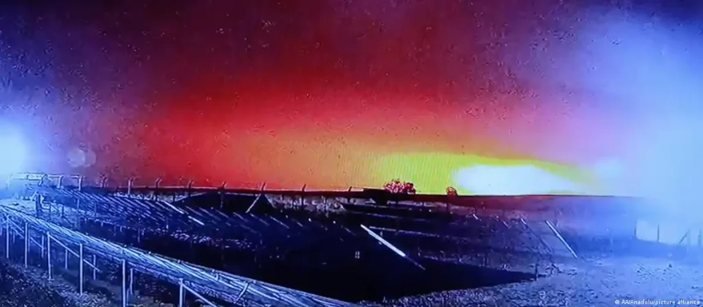 Момент крушения самолета