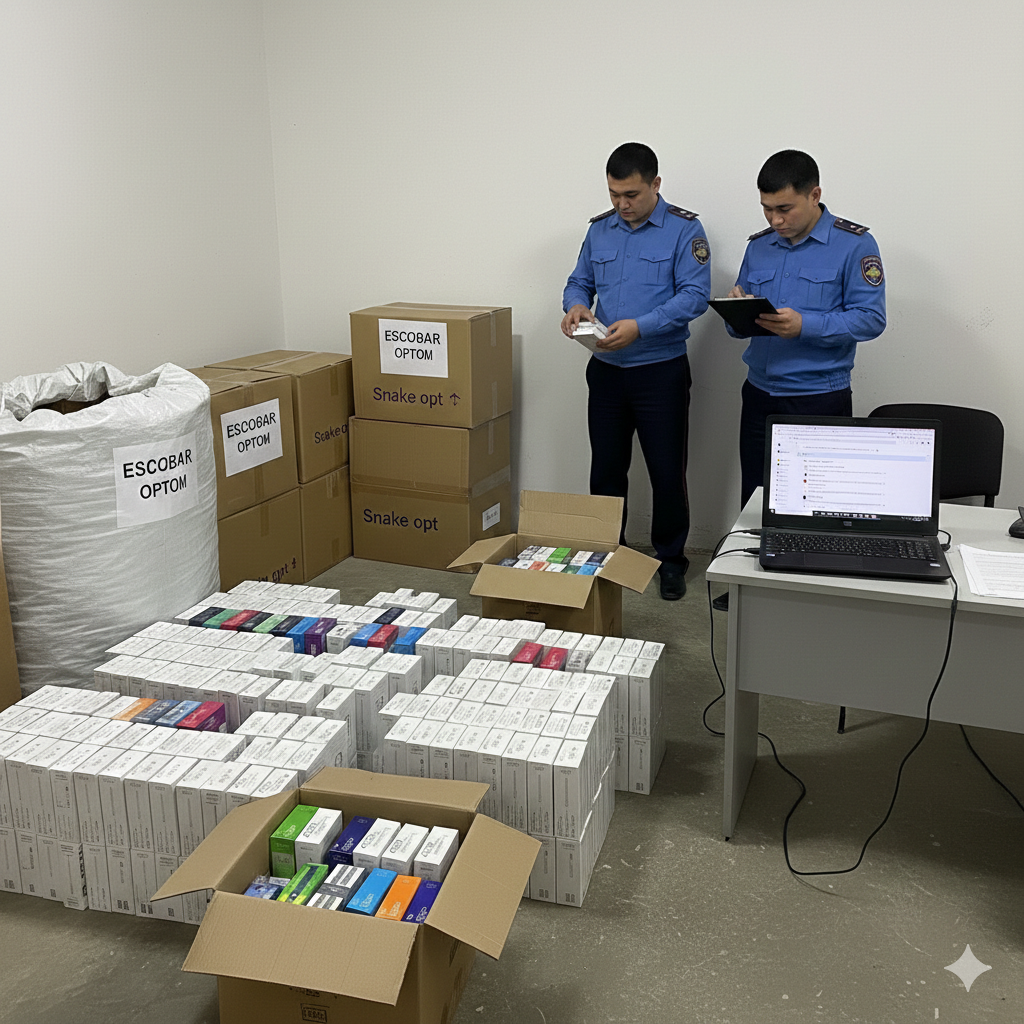 Алматыда вейп саудасымен айналысқан ірі желі құрықталды