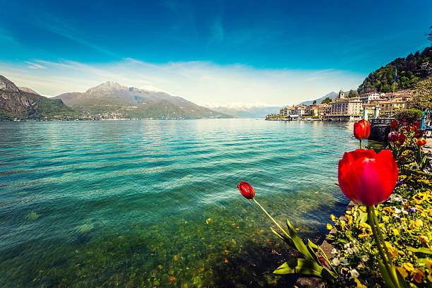 Bellagio on Como Lake in spring 