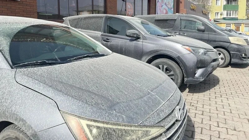 Необычный дождь в Атырау