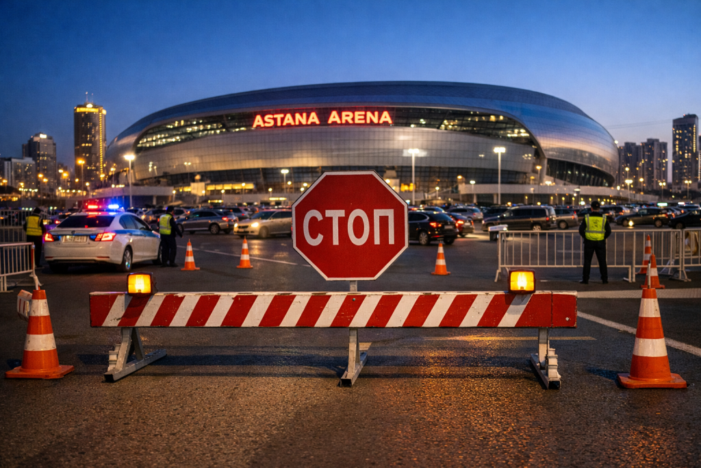В Астане ограничат движение у «Астана Арены» в дни Наурыза Ограничение движения Астана Арена