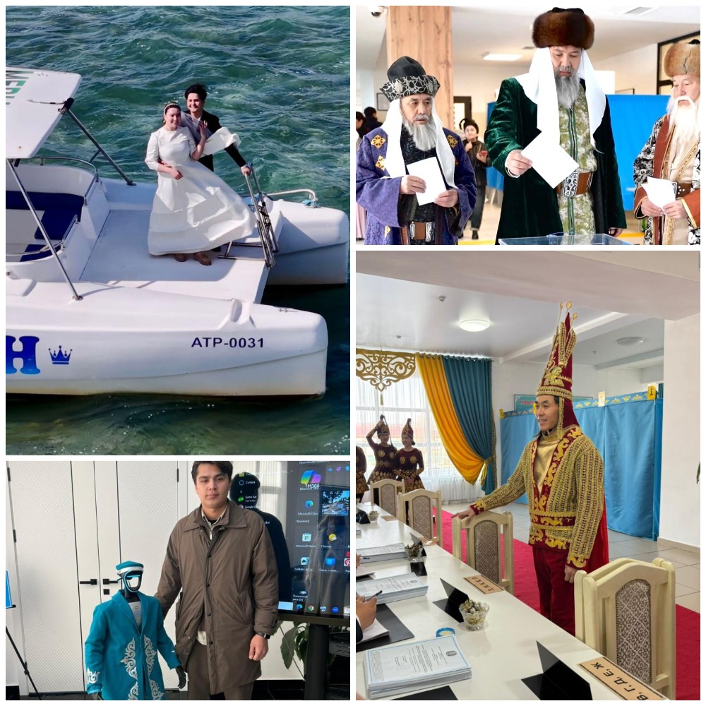 Референдум учаскелерінде ерекше атмосфера жасаған дауыс берушілер референдумдағы ерекше сайлаушылар