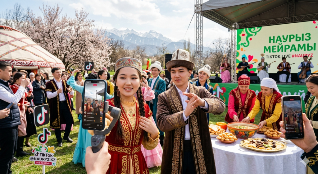 Наурыз мейрамы цифрлы кеңістікте: TikTok-тағы мерекелік дүмпу Наурыз мейрамы