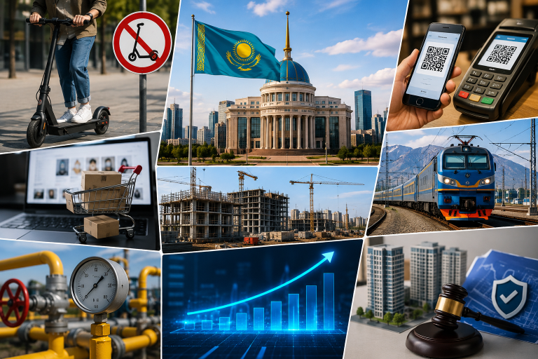 Шілде айынан бастап елімізде жаңа заңдар пакеті күшіне енеді. Конституциялық реформа, самокат міну ережесі, интернет-сауда салығы мен бірыңғай QR-кодтың халық өміріне әсері.