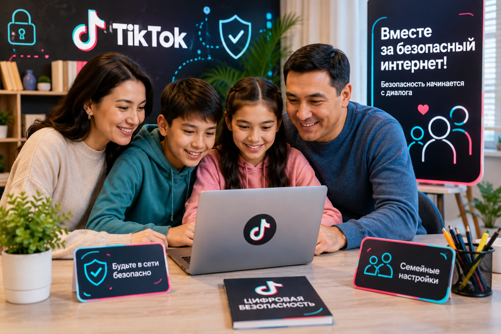 TikTok запустил образовательную кампанию по цифровой безопасности для семей Центральной Азии