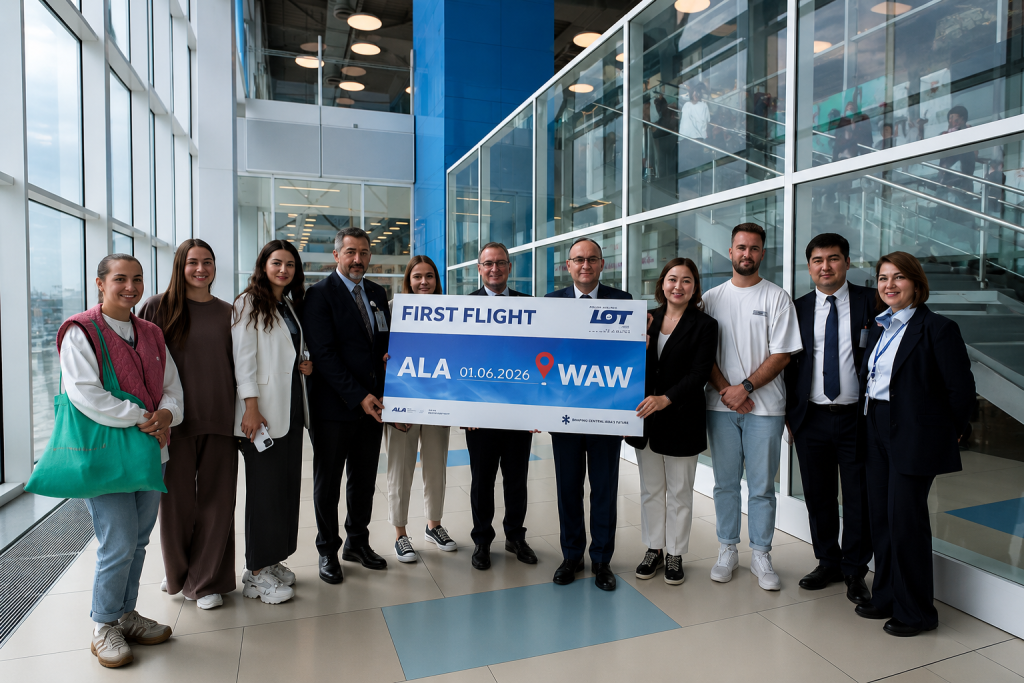 LOT Polish Airlines запустила прямые рейсы между Алматы и Варшавой