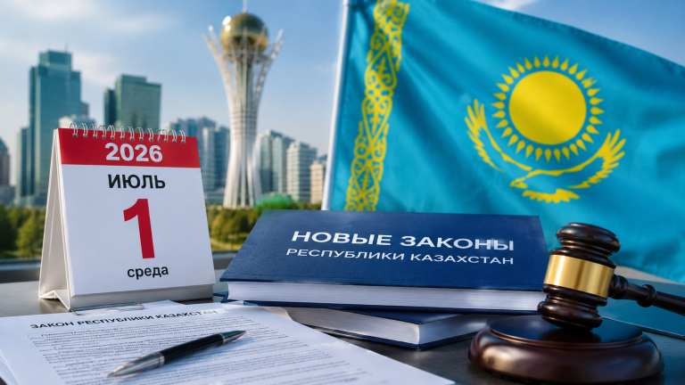 Какие законы вступают в силу в Казахстане с 1 июля 2026 года