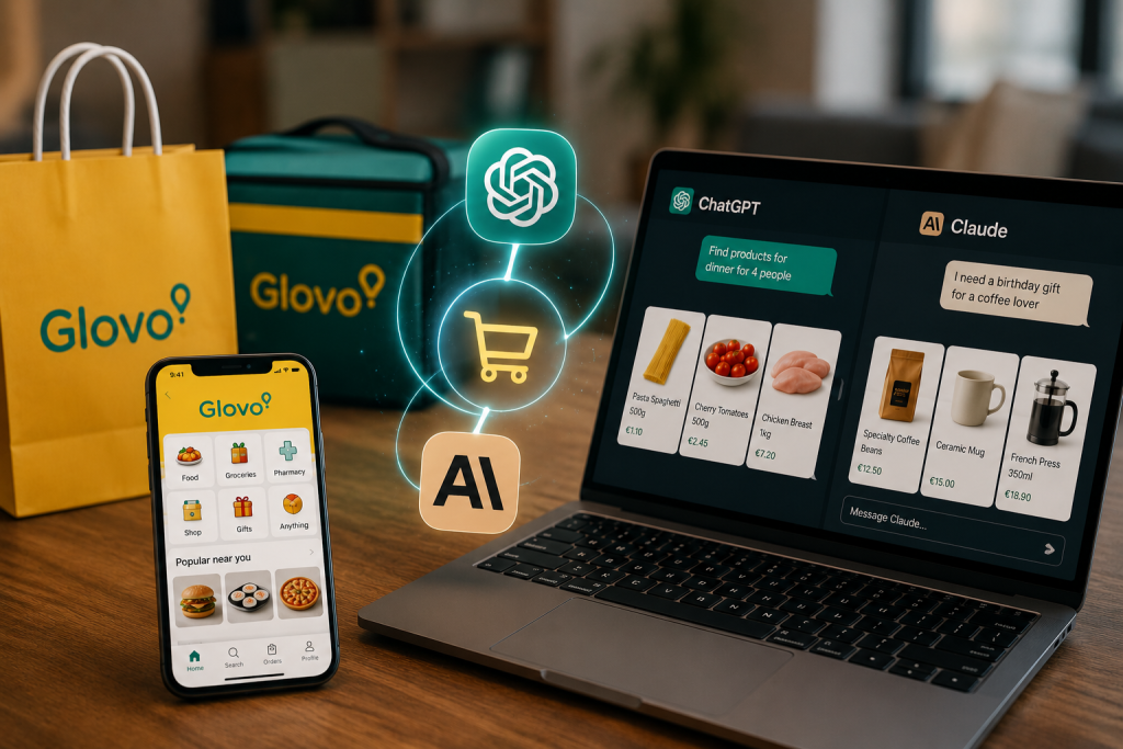 Glovo ChatGPT және Claude платформаларымен интеграцияны іске қосты
