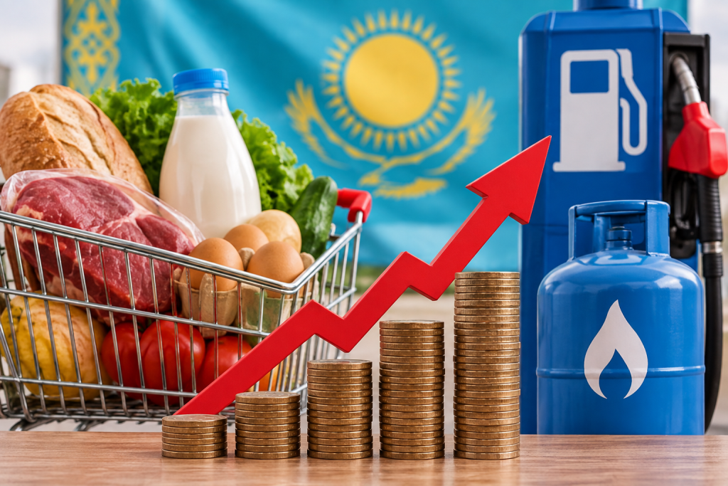 Қазақстанда бір жылда ең көп ет, бензин және сұйытылған газ қымбаттады