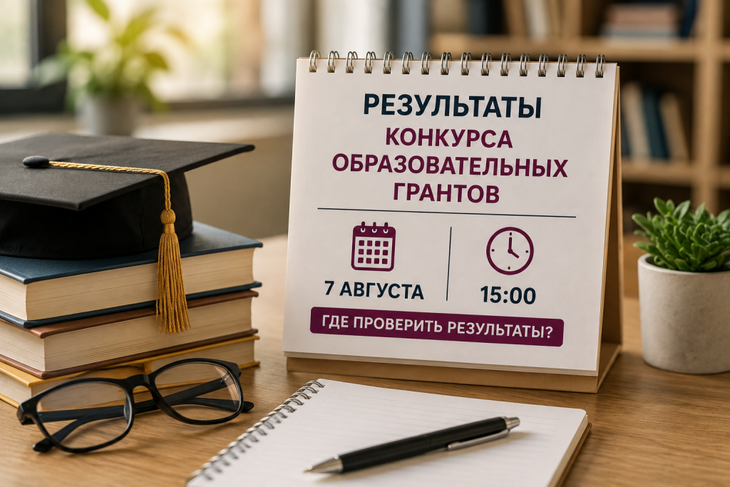 Результаты конкурса образовательных грантов опубликуют 7 августа в 15:00 результаты образовательных грантов