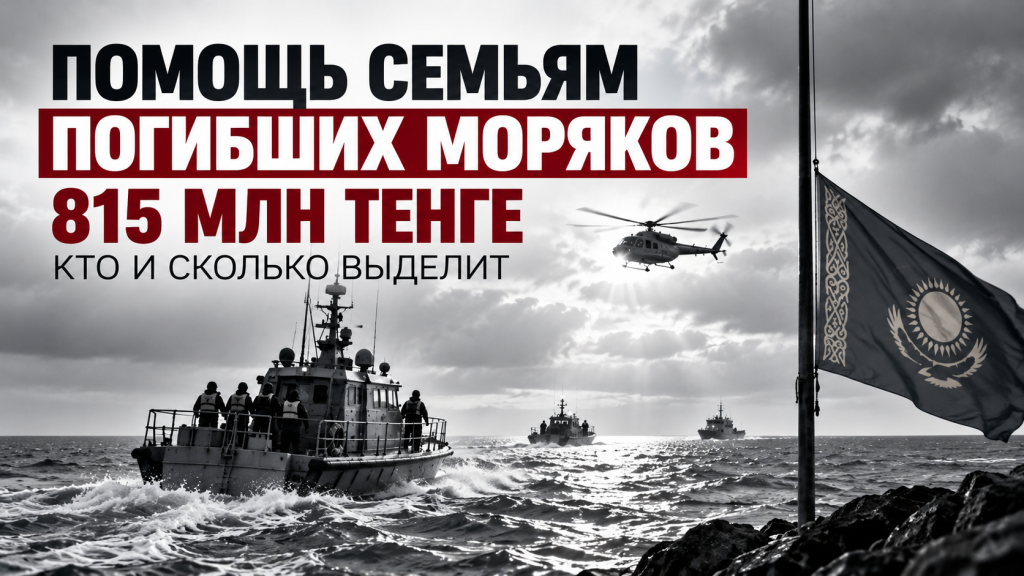 815 млн тенге направят семьям погибших моряков