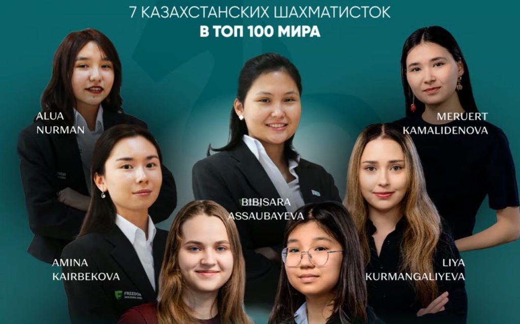 Семь шахматисток из Казахстана вошли в топ-100 мирового рейтинга FIDE