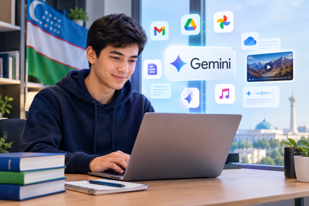 Өзбекстан студенттері Google Gemini AI Plus-ты тегін пайдалана алады