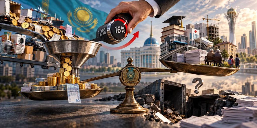 ҚҚС 16%-ға дейін көтерілді. Неліктен бюджетке түсетін түсімдер жоспары орындалмады? ҚҚС мөлшерлемесі