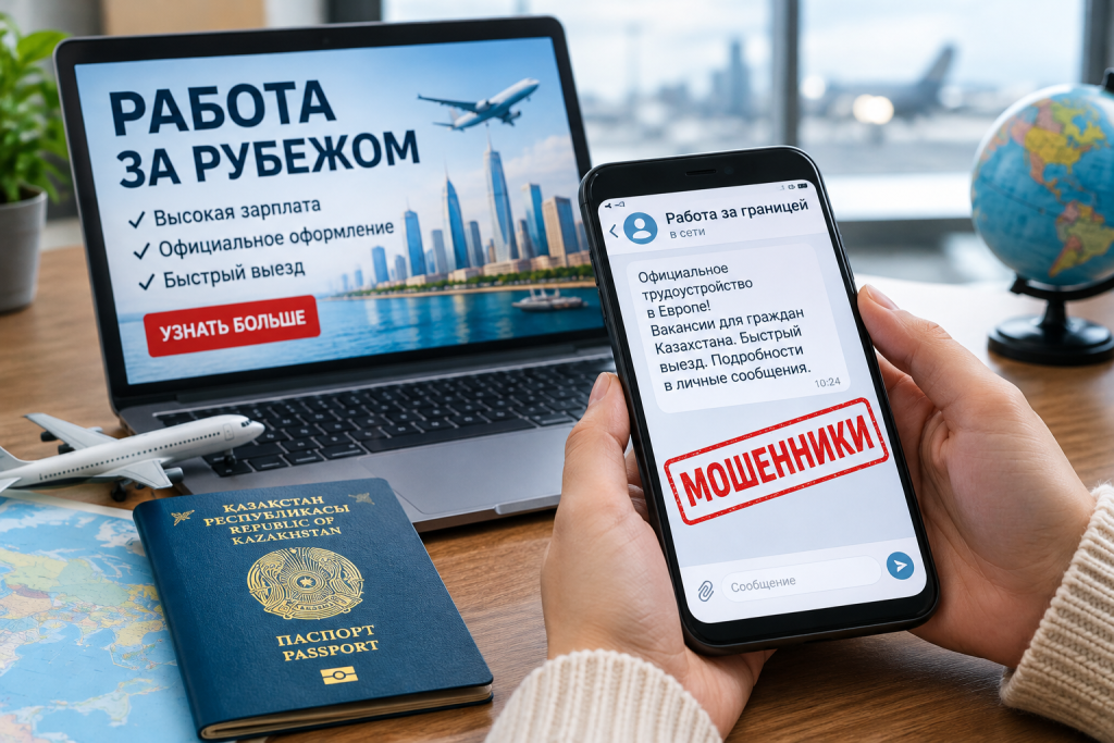 Казахстанцев предупредили о мошенничестве при трудоустройстве за рубежом